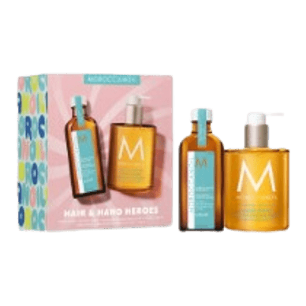 MOROCCANOIL Hair & Hand Heroes LIGHT Set mit Arganöl-Haarpflege und Handseife mit Hyaluronsäure
