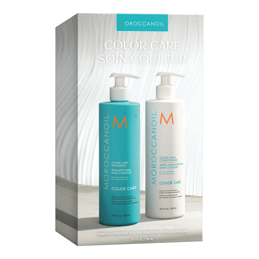 Moroccanoil Duo Color Care Pflegeset für coloriertes Haar mit Shampoo und Conditioner für langanhaltende Farbbrillanz