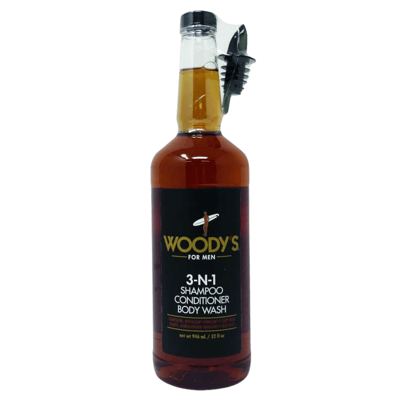 WOODY'S 3-in-1 Shampoo Conditioner Body Wash 946ml