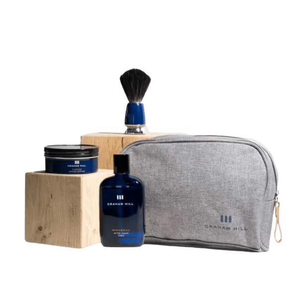 Graham Hill SHAVING-SET Rasier-Set für gründliche Nassrasur mit Rasierseife Pinsel und After Shave Pflege