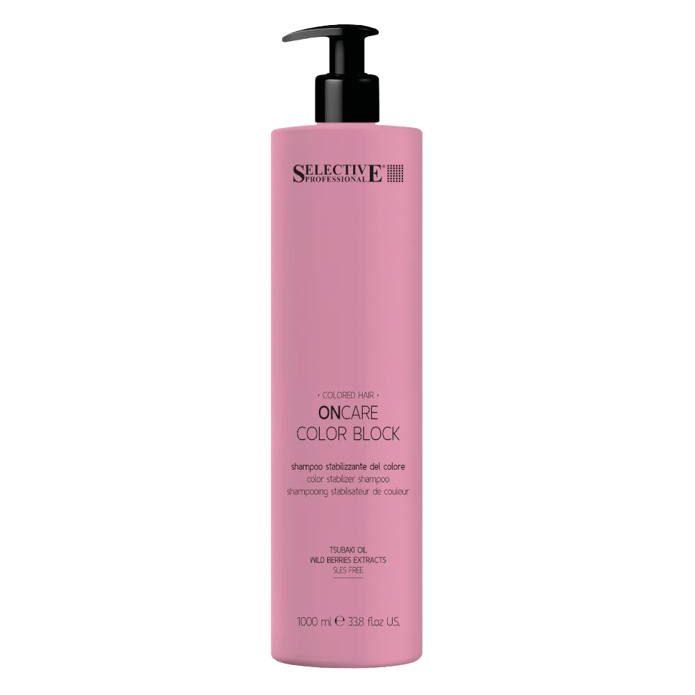 Selective on Care Color Block Shampoo für coloriertes Haar mit Farbschutz, Feuchtigkeit und Glanz für gepflegte Längen