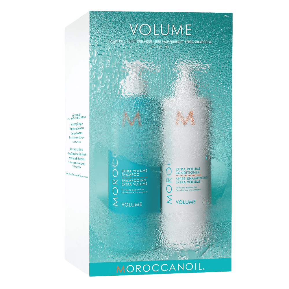Moroccanoil Duo Volume Pflegeset für feines Haar mit Arganöl für mehr Volumen und Glanz