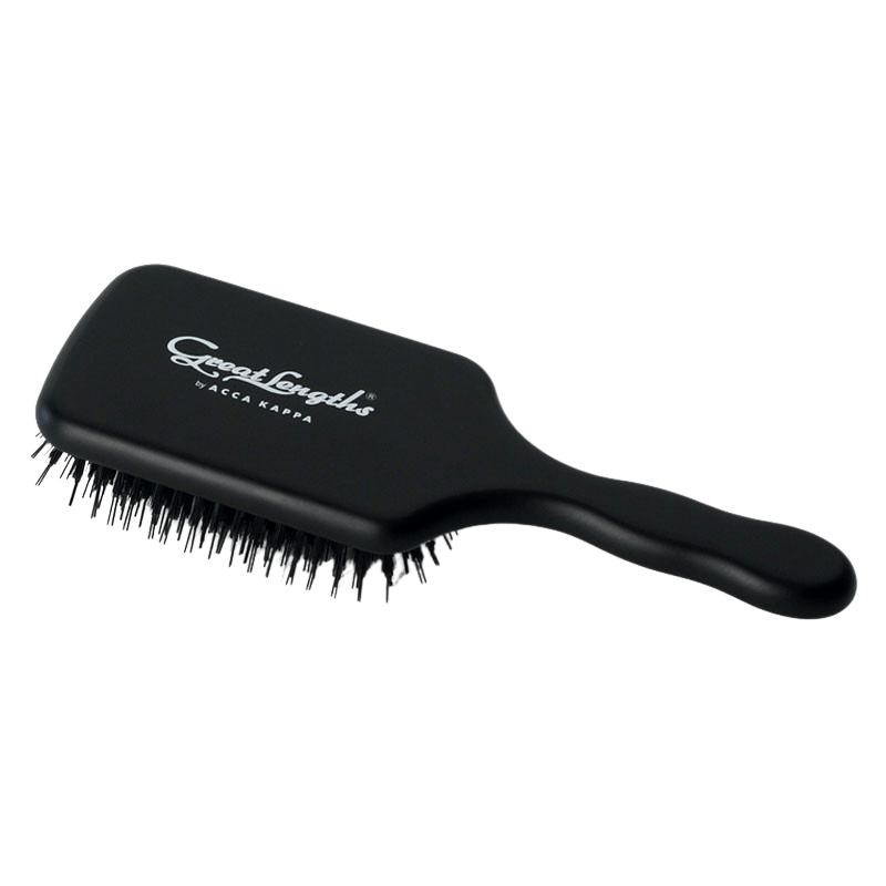 Great Lengths Acca Kappa Paddle Brush BLACK zum sanften Entwirren von Extensions und langem Haar