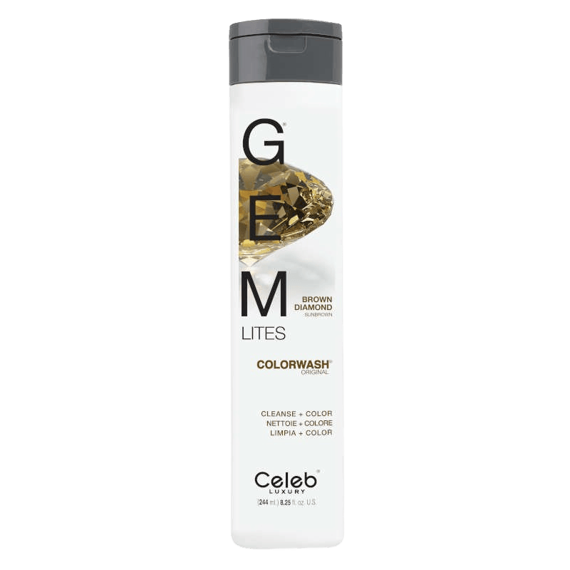 Celeb Gem Lites Brown Diamond Colorwash Shampoo zur Auffrischung von braunem Haar mit warmem Glanz und Farbintensität