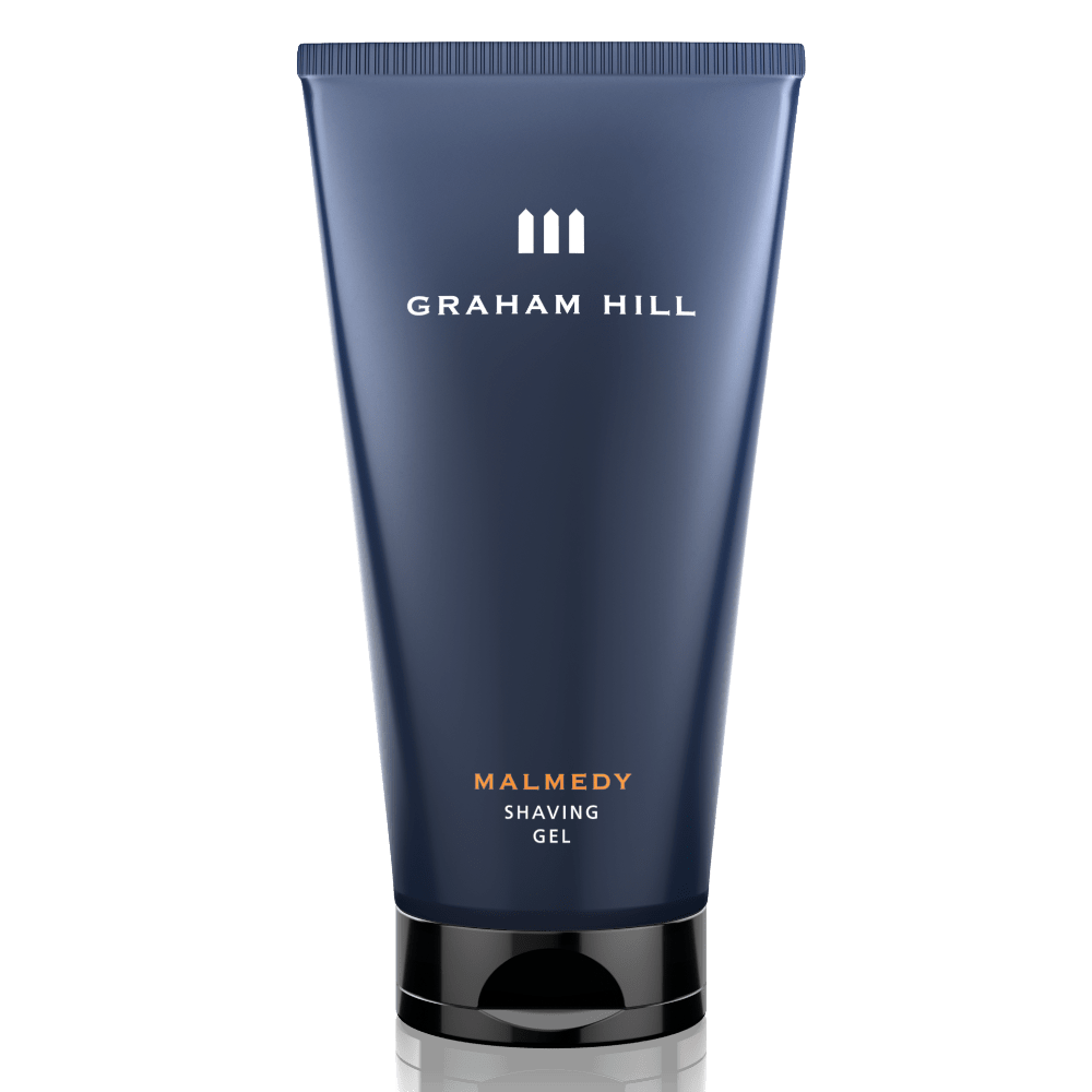 Graham Hill MALMEDY Shaving Gel für präzise Bartkonturen mit transparenter Formel und hautschonender Rasur