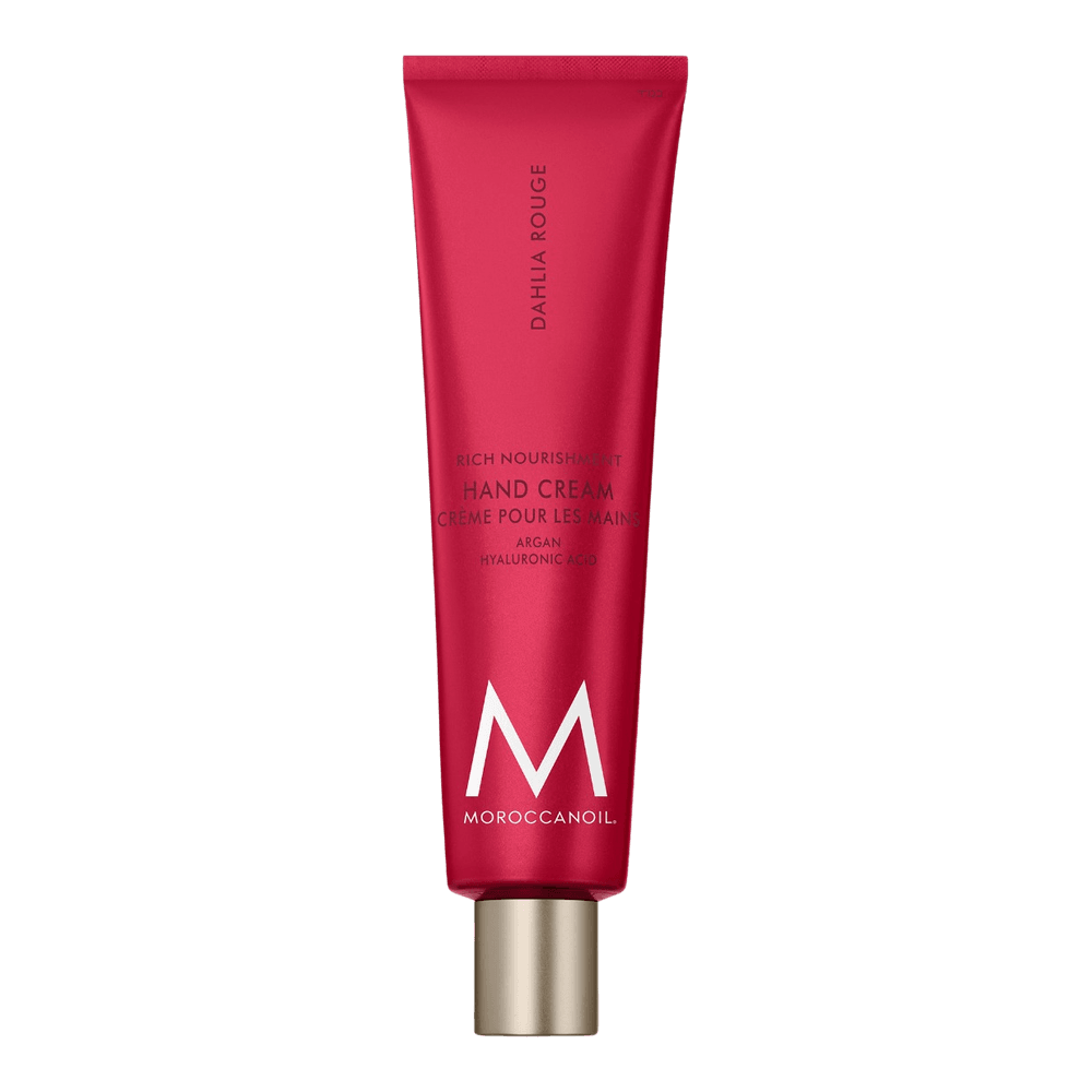 MOROCCANOIL Hand Creme Dahlia Rouge für trockene Hände mit Arganöl, Hyaluronsäure und Squalan