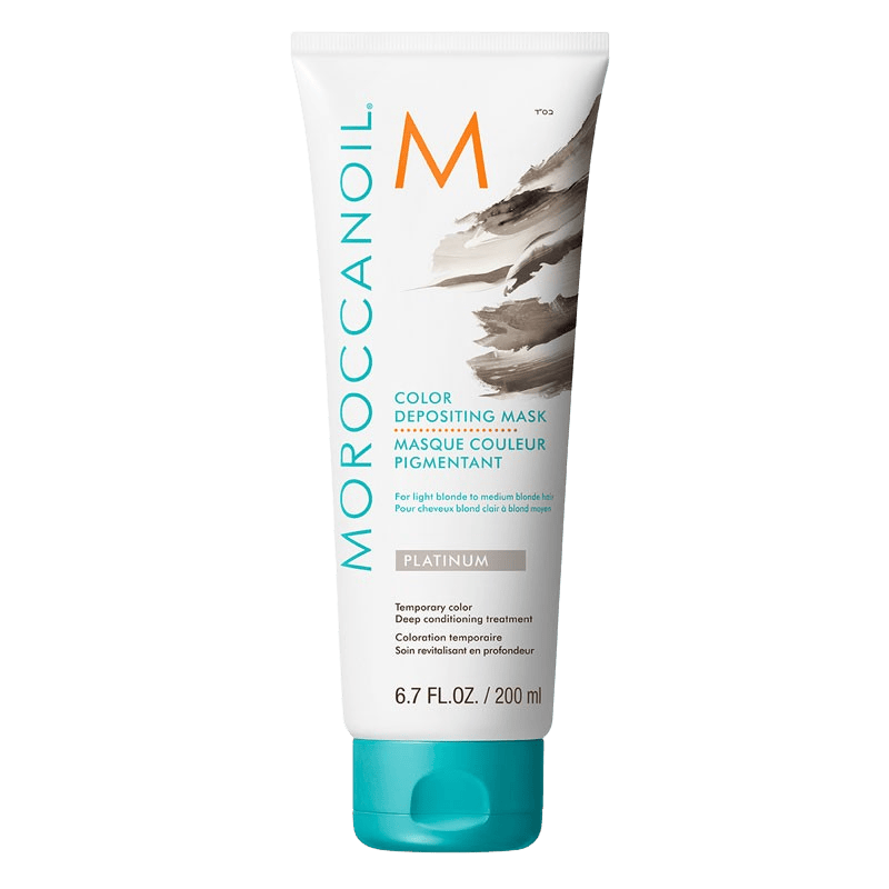 Moroccanoil Color Depositing Mask Platinum für kühles, glänzendes Blond und intensive Pflege mit Arganöl