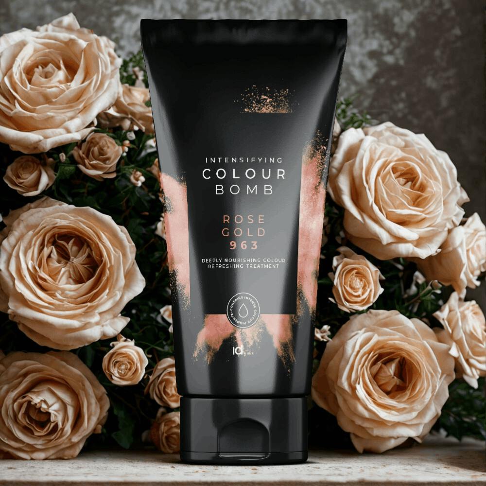 dHAIR Colour Bomb Rose Gold 963 als direktziehende Farbpflege zur Auffrischung von Blond- und Roséreflexen