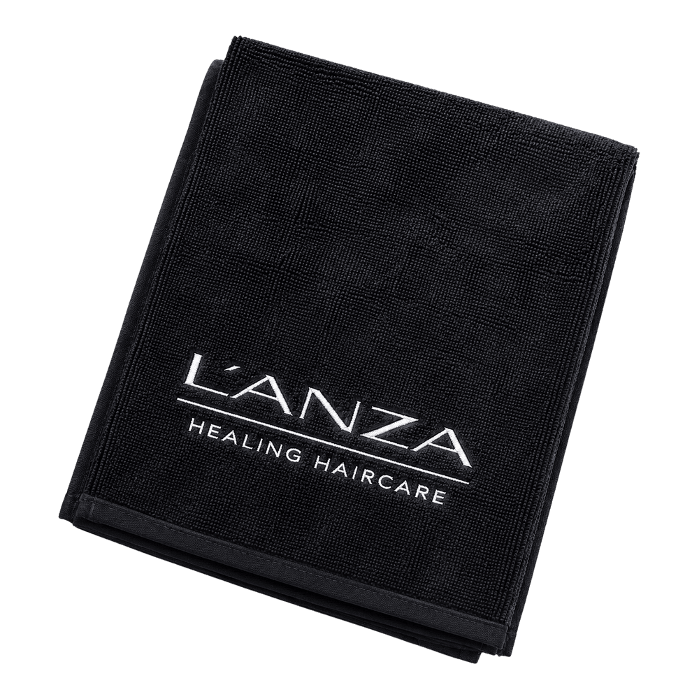 Lanza Handtuch mit Logo im handlichen Format für Haarpflege, Sport und Wellness