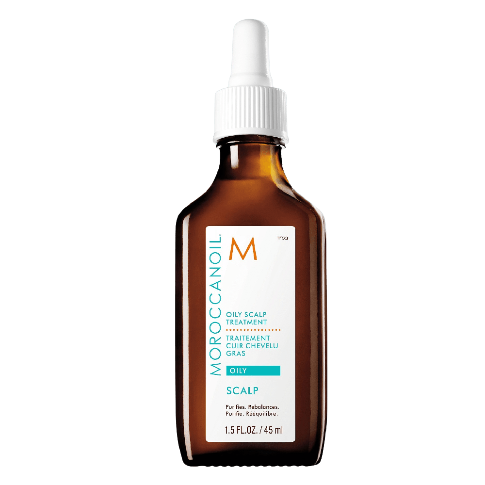 Moroccanoil Oily Scalp Treatment reguliert fettige Kopfhaut, beruhigt Reizungen und verleiht dem Haar spürbare Frische