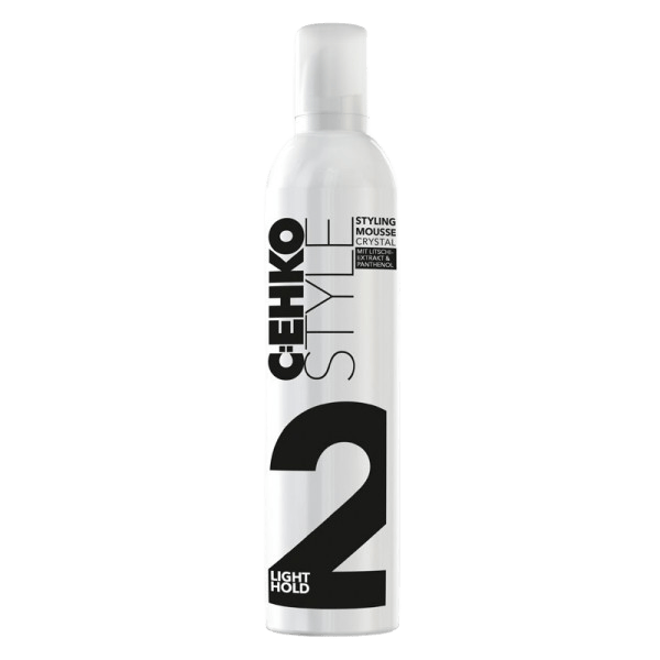 C:EHKO Styling Mousse Crystal Schaumfestiger für natürliches Volumen, flexiblen Halt und geschmeidiges Haar