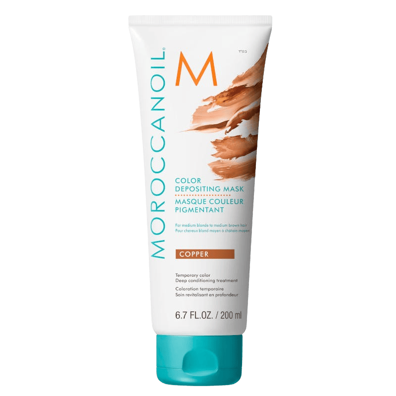 MOROCCANOIL Color Depositing Mask Copper pflegt das Haar intensiv und verleiht warmen, glänzenden Kupferton