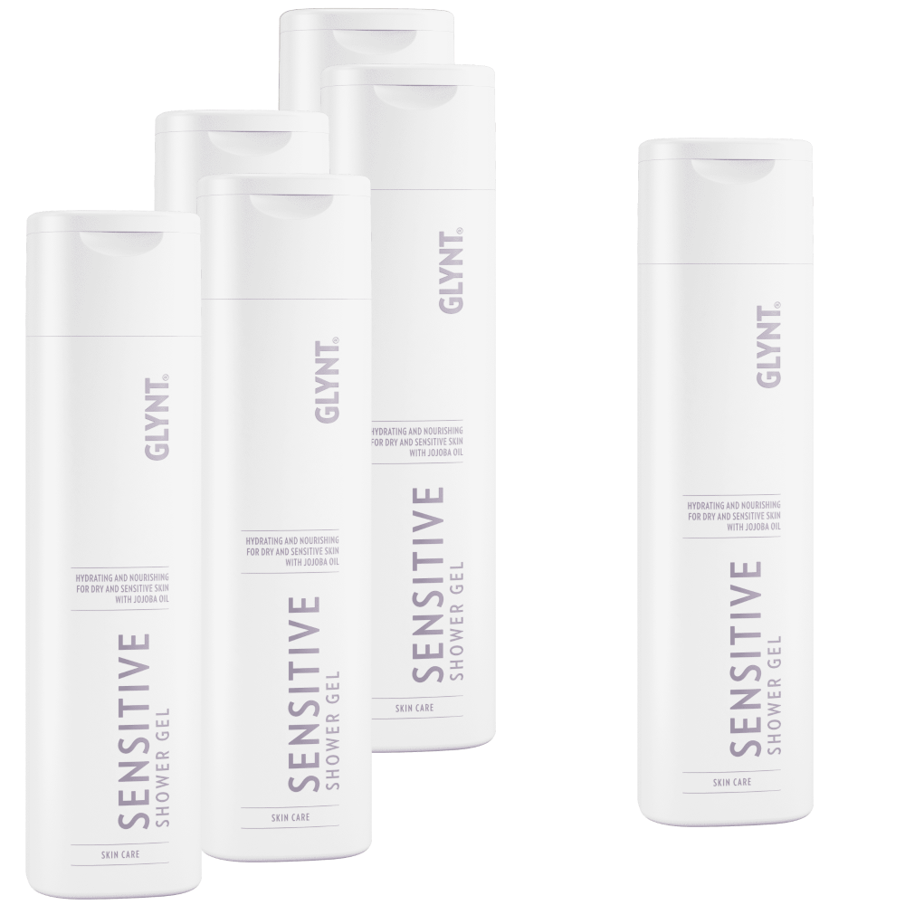 5+1 Angebot GLYNT SENSITIVE Shower Gel 250ml