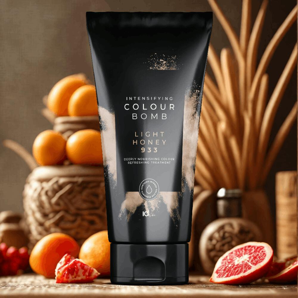 IdHAIR Colour Bomb Light Honey 933 als pflegende direktziehende Farbpflege zur Auffrischung heller Honig- und Goldtöne im Haar