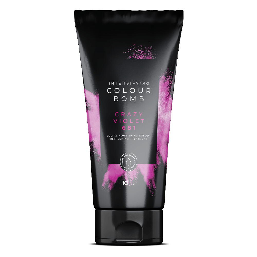 ID Hair Colour Bomb Crazy Violet 681 pflegende Farbkur für violettes Haar mit Glanz und Leuchtkraft