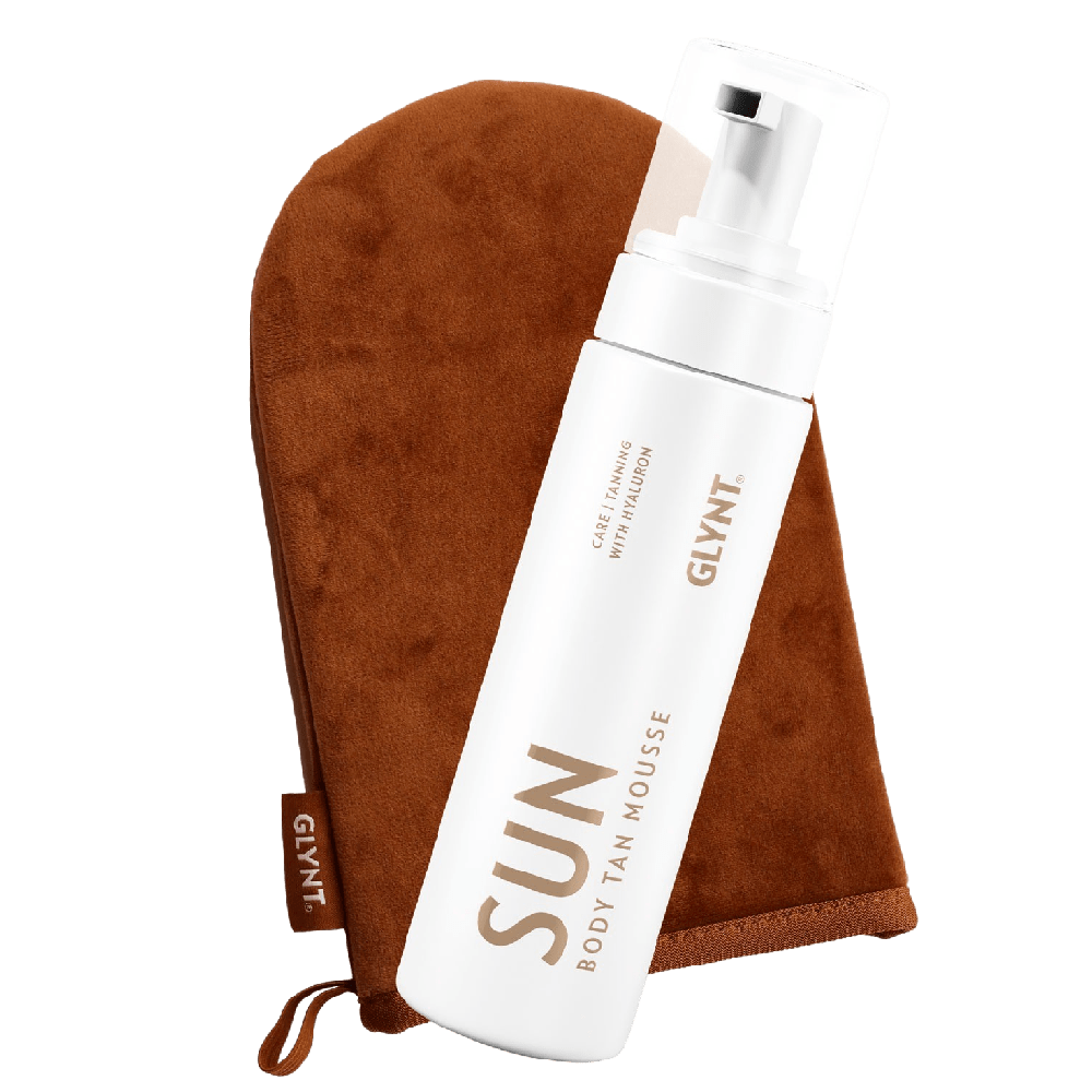 GLYNT SUN Body Tanning Mousse 200ml mit GRATIS Handschuh
