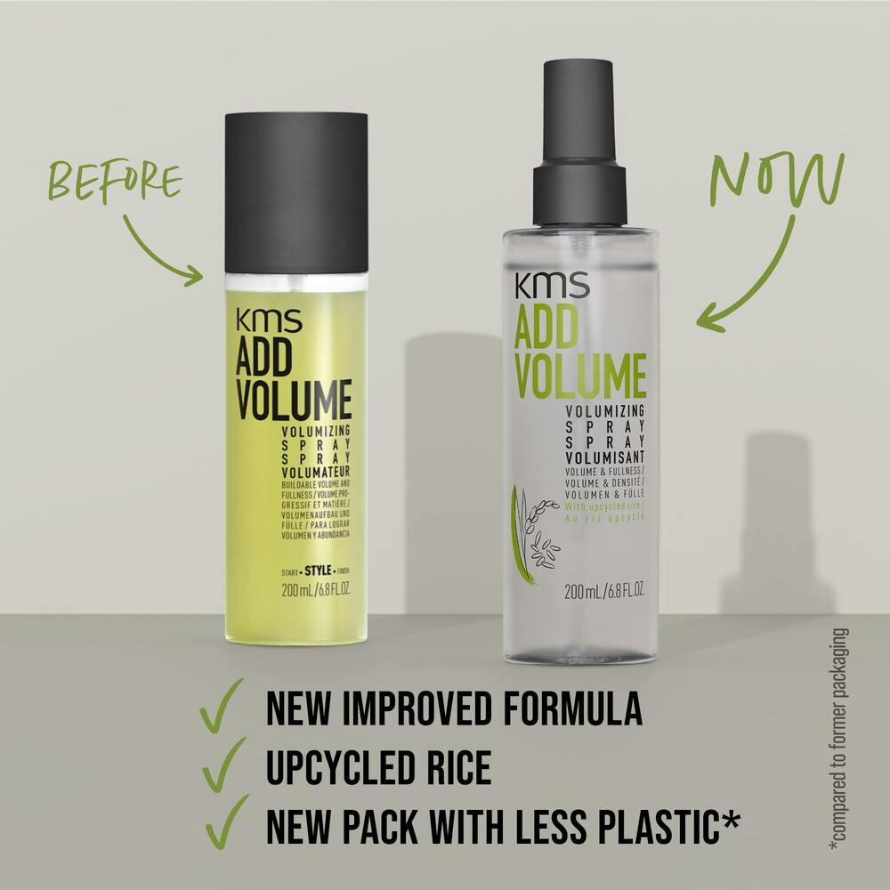 KMS ADDVOLUME Volumizing Spray zeigt neue Formel für mehr Volumen und Fülle bei feinem Haar