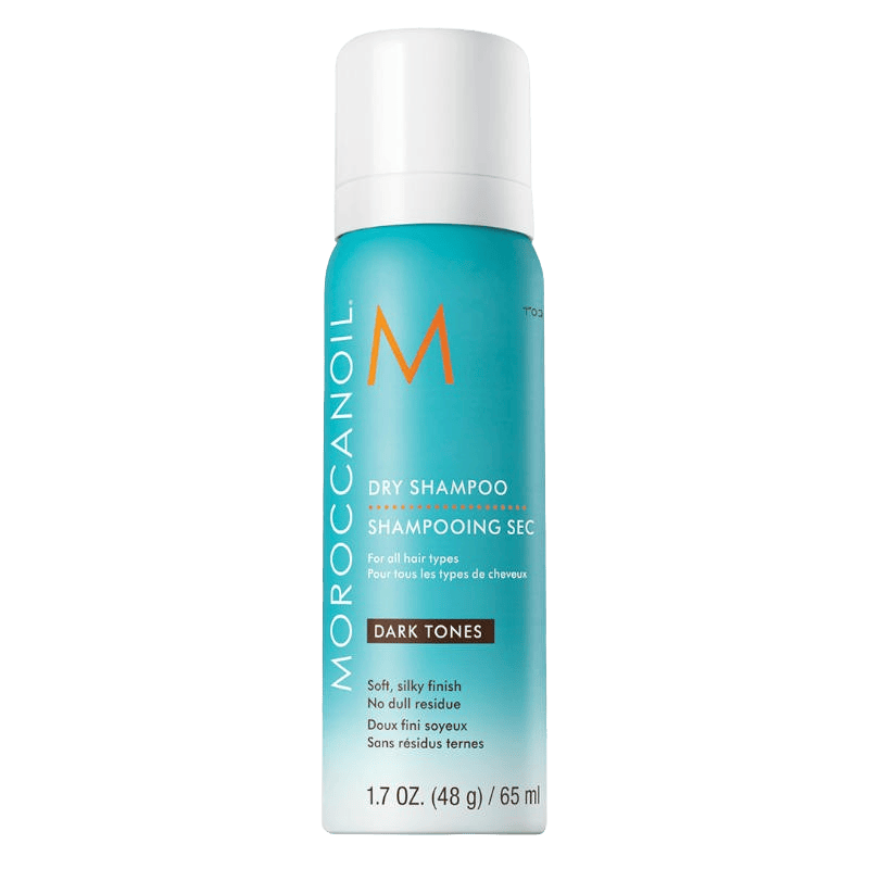 Moroccanoil Dry Shampoo Dark Tones in Reisegröße erfrischt dunkles Haar schnell und verleiht Volumen ohne sichtbare Rückstände