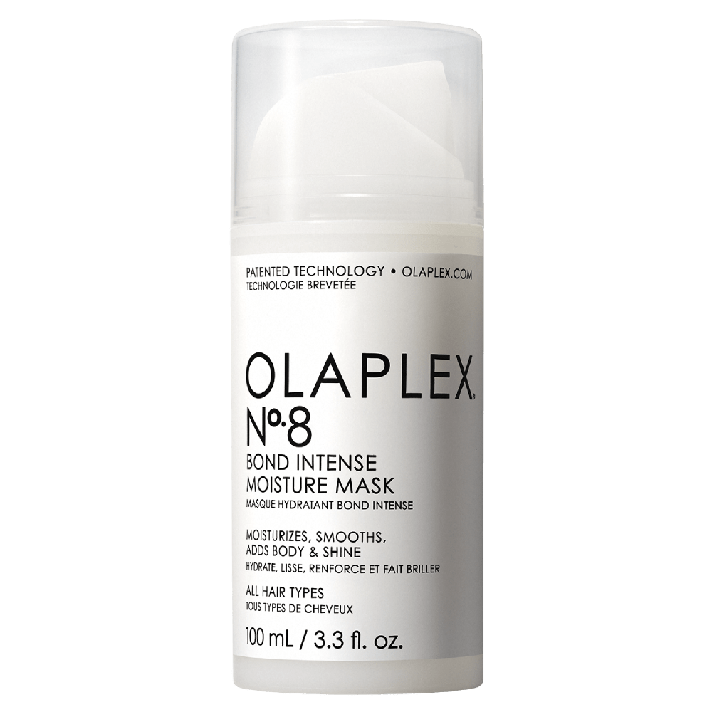 Olaplex N°8 Bond Intense Moisture Mask spendet trockenem Haar intensive Feuchtigkeit und verleiht ihm seidigen Glanz