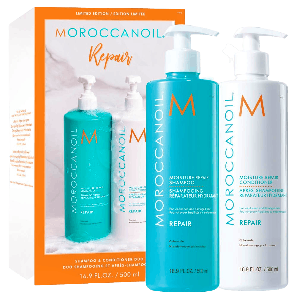 MOROCCANOIL Moisture Repair Shampoo & Conditioner Duo 500ml