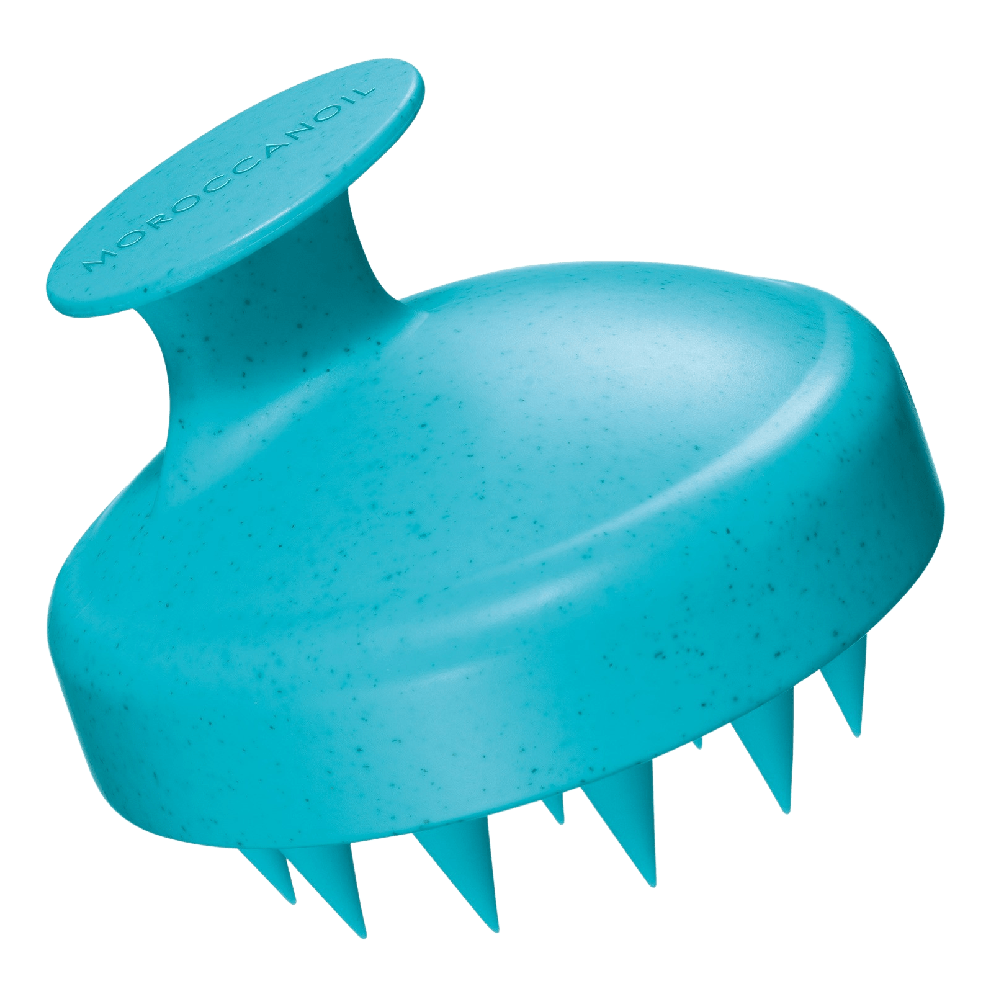 Moroccanoil Kopfhaut-Massagebürste mit weichen Silikonborsten zur sanften Massage und Reinigung der Kopfhaut