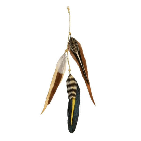 Fine Featherheads FEATHER CHARMS - Natural