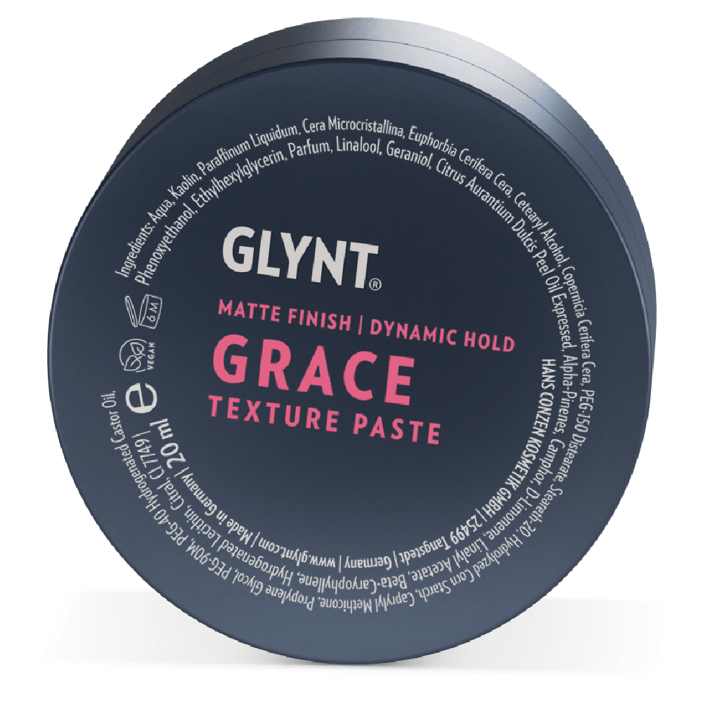 Glynt GRACE Texture Paste Travel Size für flexibles Haarstyling mit natürlichem, mattem Finish unterwegs