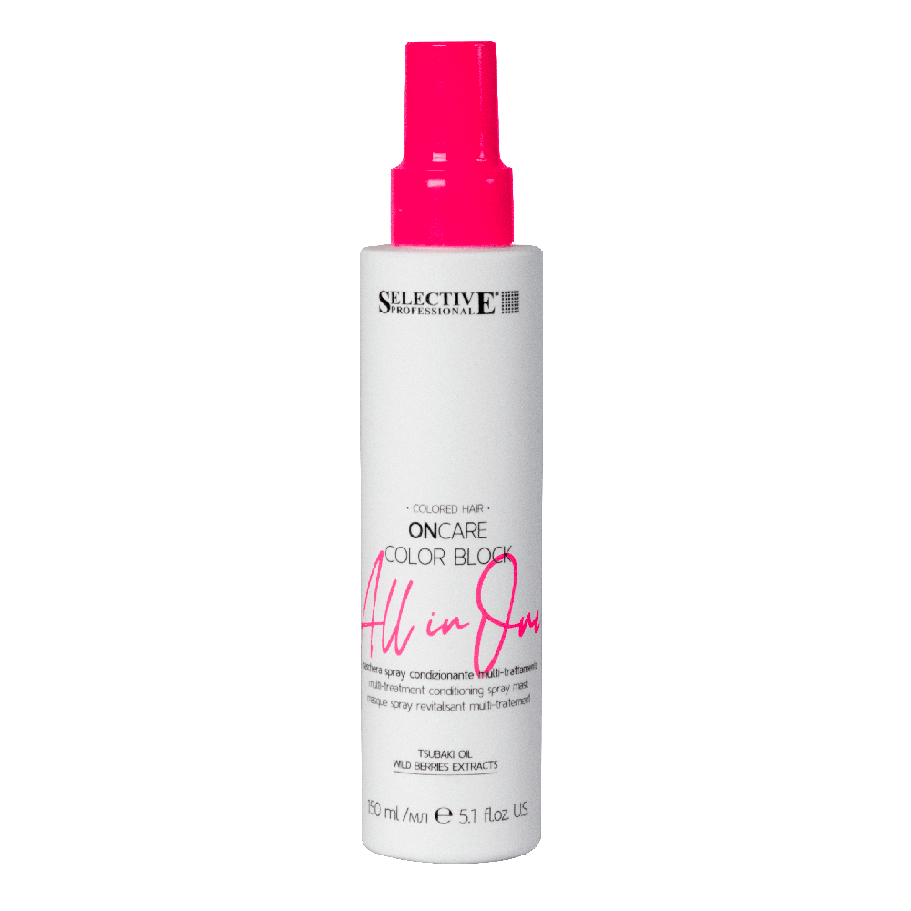 Selective On Care All in One Color Block Leave-in Spray für Farbschutz, Glanz und Pflege bei coloriertem Haar