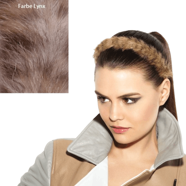 POP Faux Fur Headband Lynx