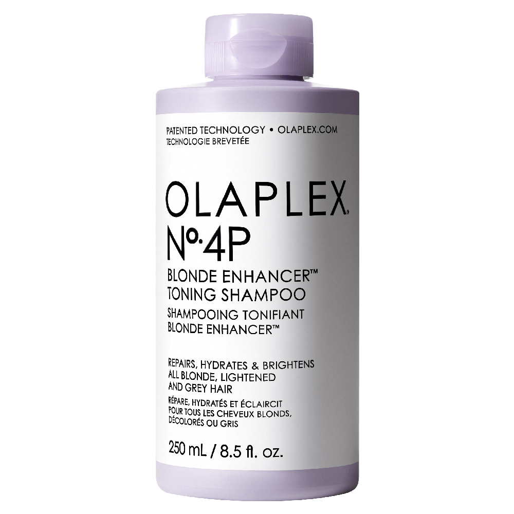 OLAPLEX N°5P Blonde Enhancer Toning Shampoo neutralisiert Gelbstich und pflegt blondes Haar für kühlen Glanz