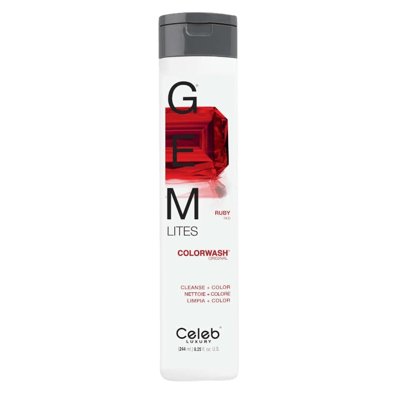 Celeb Gem Lites Ruby Colorwash Farbshampoo zur Auffrischung roter Haarfarbe mit Glanz und Pflegewirkung