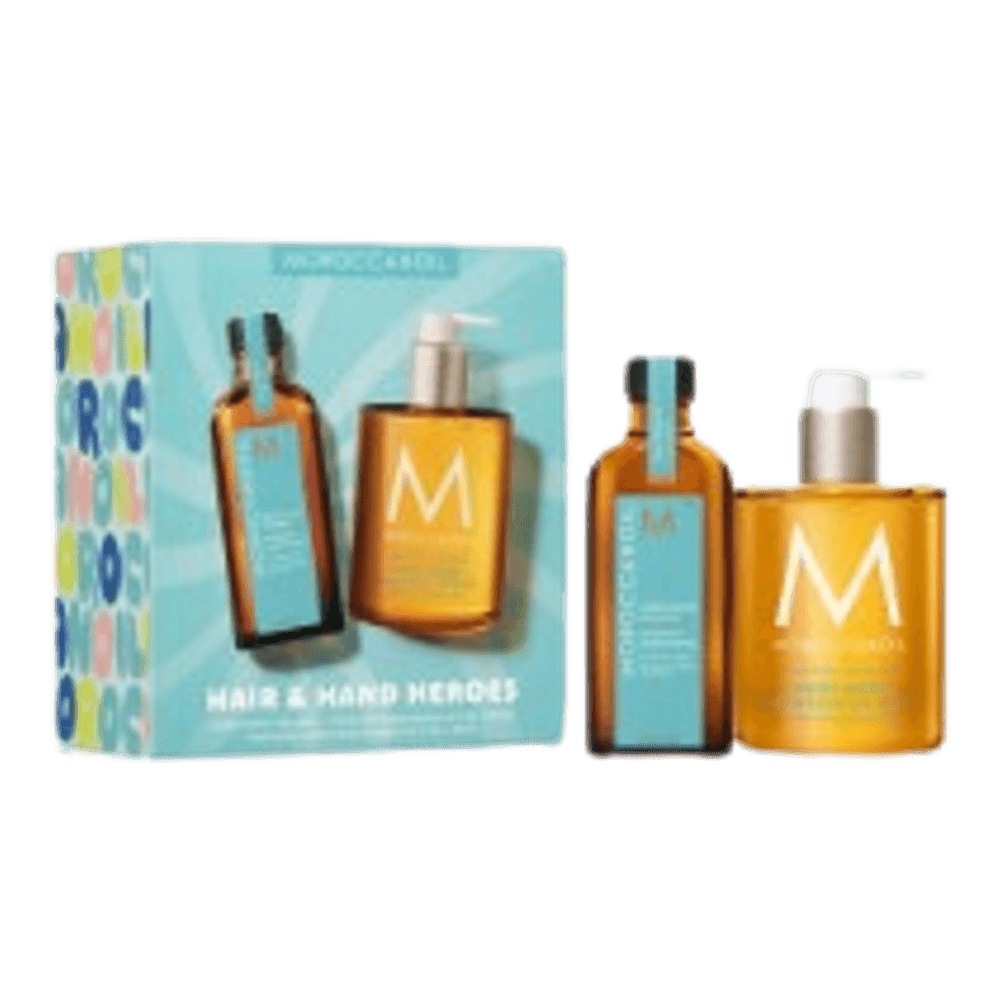 MOROCCANOIL Hair & Hand Heroes ORIGINAL Set mit Arganöl-Haarpflege und Handseife mit Hyaluronsäure