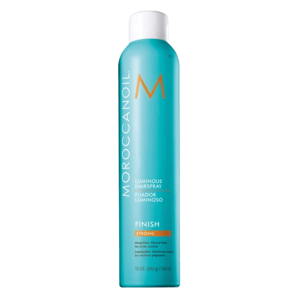 MOROCCANOIL Luminous Hairspray strong verleiht dem Haar starken Halt und luxuriösen Glanz