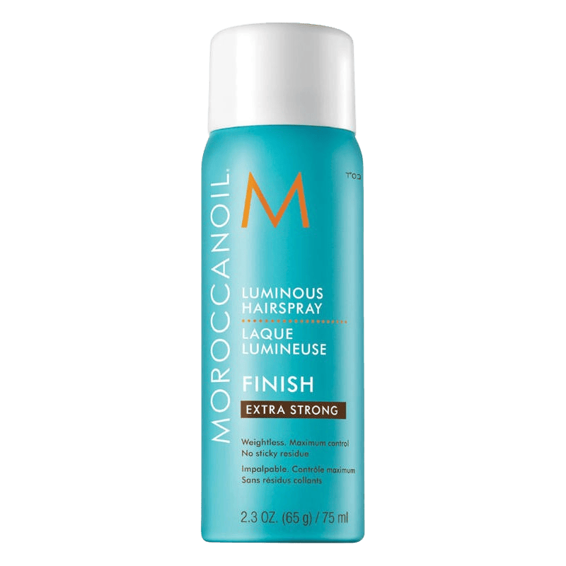 MOROCCANOIL Luminous Hairspray strong 75 ml sorgt unterwegs für starken Halt und gepflegten Glanz