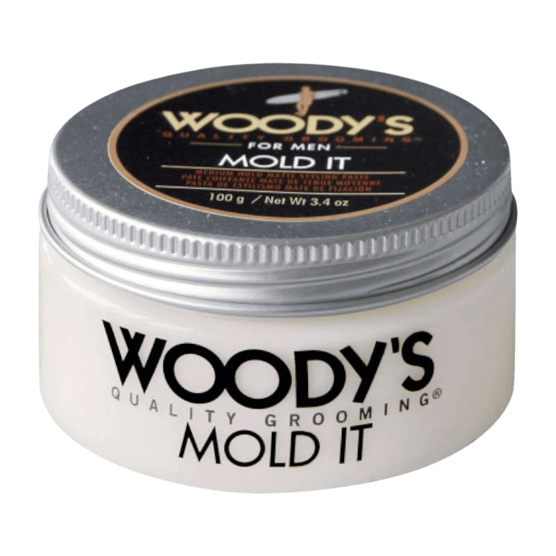 WOODY'S MOLD IT Styling Paste super matte für flexibles Haarstyling mit starkem Halt und natürlichem mattem Finish