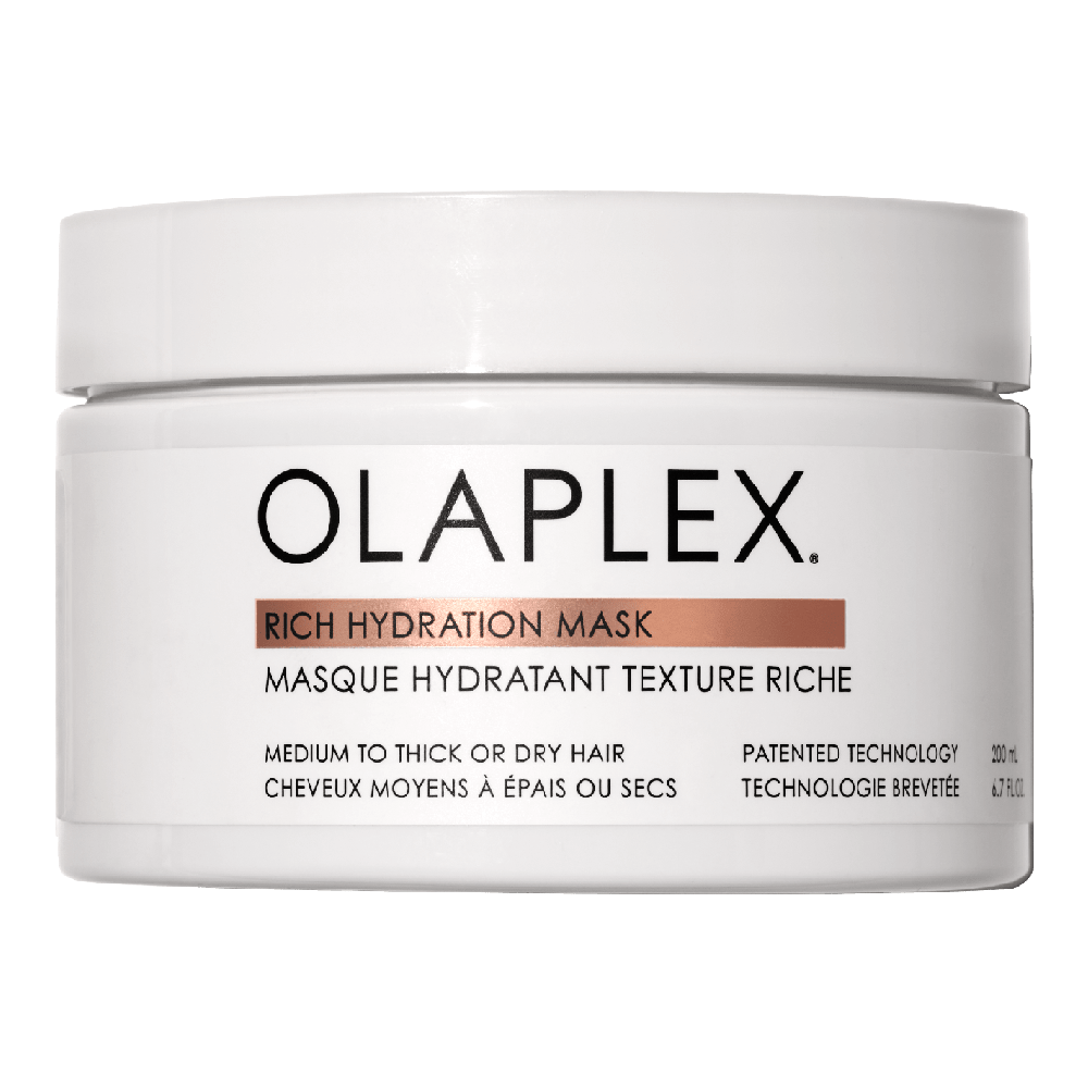 OLAPLEX Rich Hydration Mask spendet Feuchtigkeit und pflegt trockenes, kräftiges Haar geschmeidig und glänzend